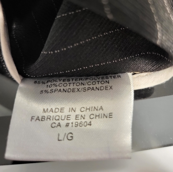 Classic Pinstriped Vest With Lace Back Detail Size large - Picture 5 of 5